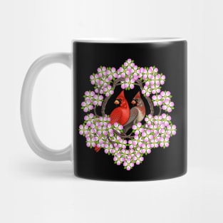 Red Cardinal dogwood flower North Carolina Virginia Mug